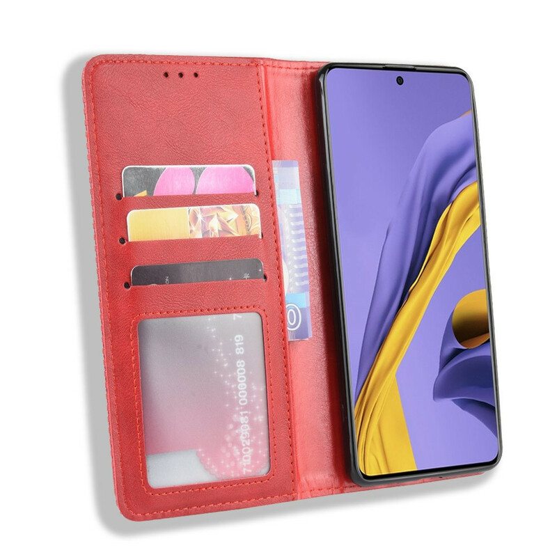 Funda abatible Samsung Galaxy S20 Vintage Efecto Cuero Elegante