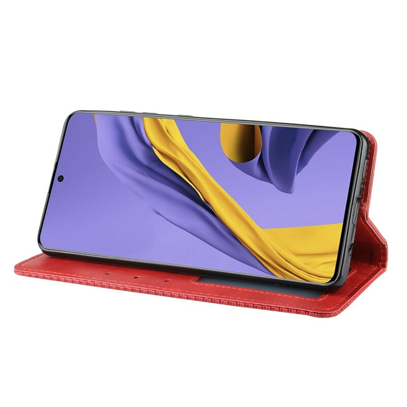 Funda abatible Samsung Galaxy S20 Vintage Efecto Cuero Elegante