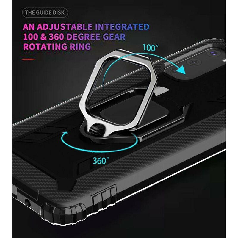 Funda de fibra de carbono y anillo del Samsung Galaxy S20
