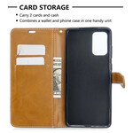 Funda de tela y efecto cuero para Samsung Galaxy S20 Plus con colgante