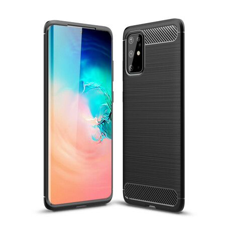 Funda de fibra de carbono cepillada para el Samsung Galaxy S20 Plus