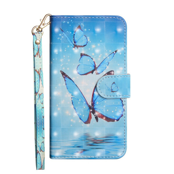 Funda Samsung Galaxy A10e Mariposas Azules Voladoras