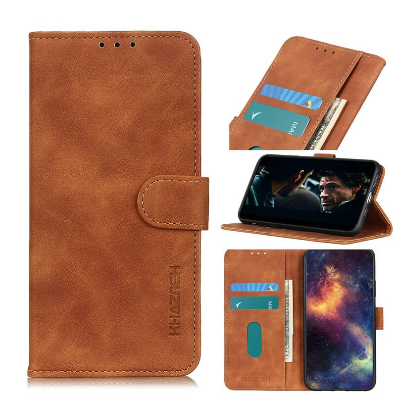 Funda Samsung Galaxy S20 Ultra Efecto Cuero Vintage KHAZNEH