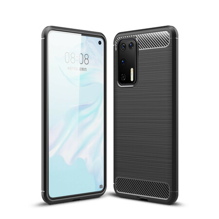 Funda de fibra de carbono cepillada para el Huawei P40