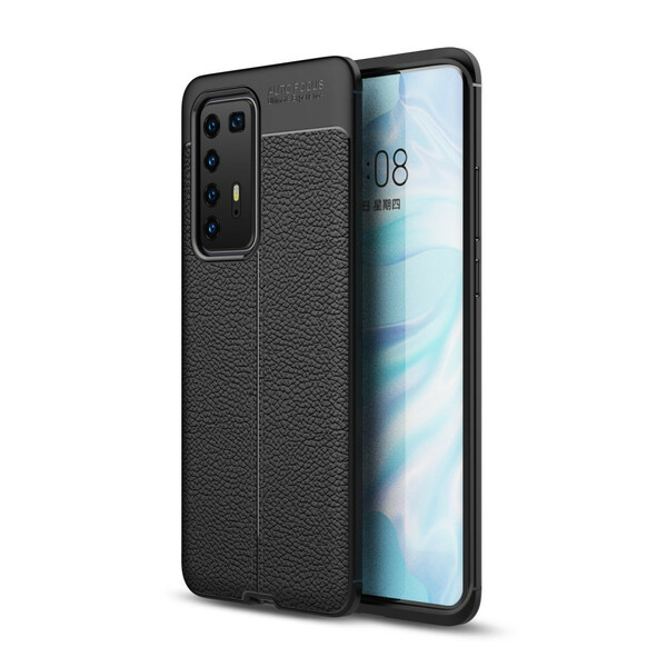 Funda de cuero Huawei P40 Pro Litchi Double Line