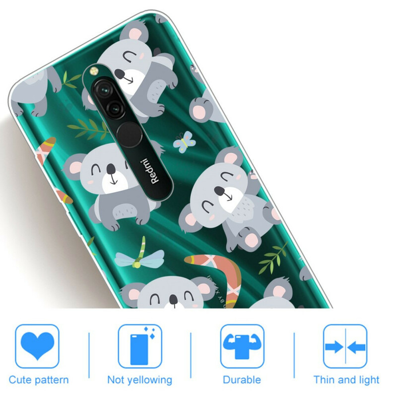 Xiaomi Redmi 8 Cute Koalas Funda