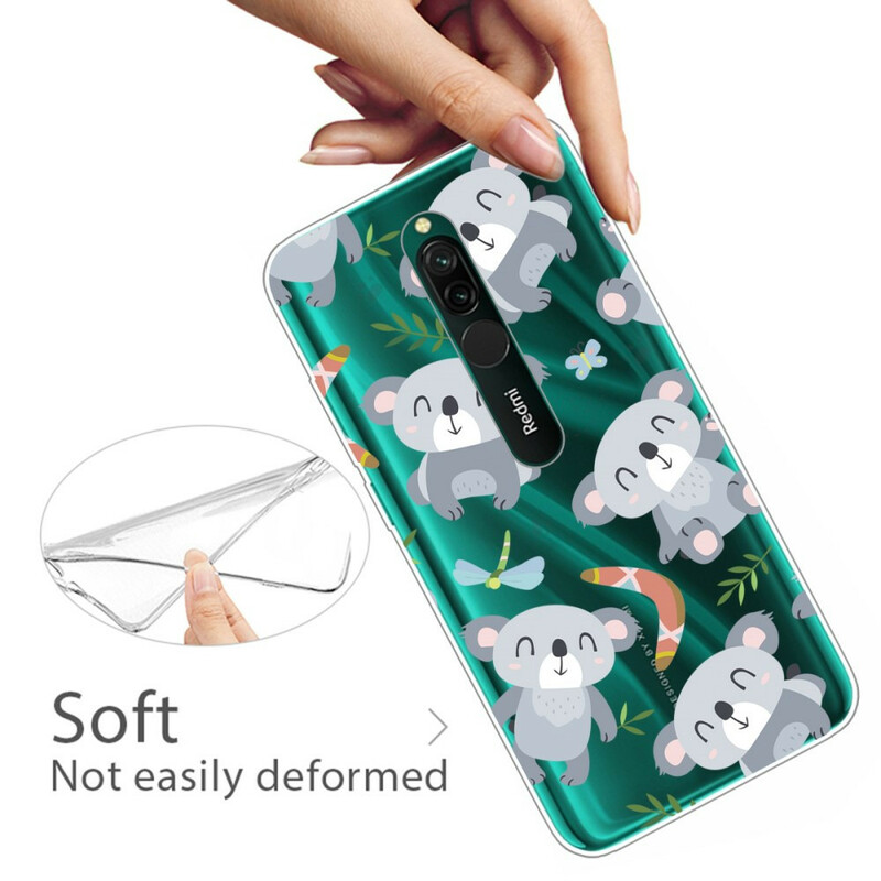 Xiaomi Redmi 8 Cute Koalas Funda