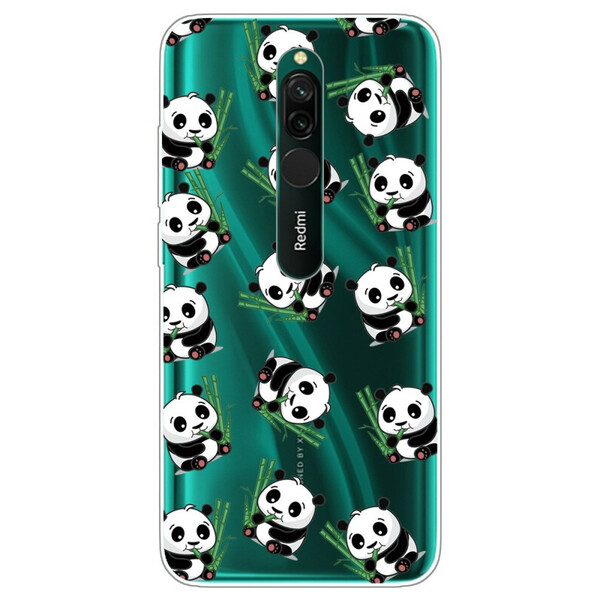 Funda Xiaomi Redmi 8 Small Pandas