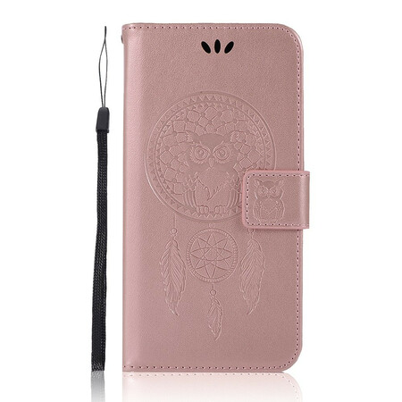 Xiaomi Redmi 8 Funda de cuero efecto búho Dream Catcher