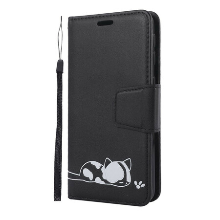 Funda Samsung Galaxy A40 Gato dormido