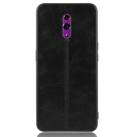 Funda de cuero estilo Oppo Reno cosida