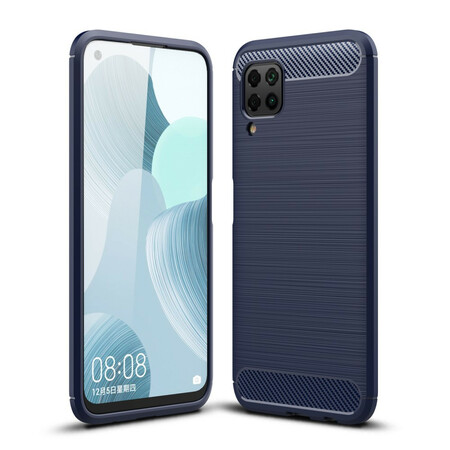Funda de fibra de carbono cepillada para el Huawei P40 Lite