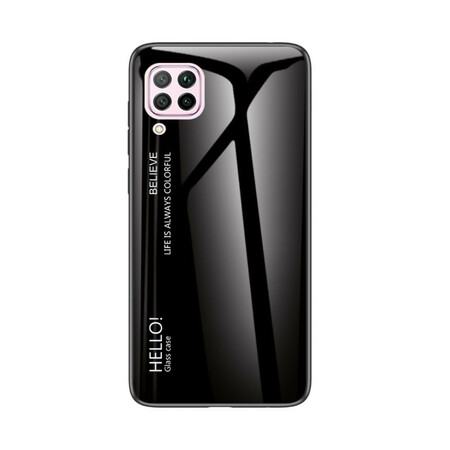 Huawei P40 Lite Cover Hello Tempered Glass