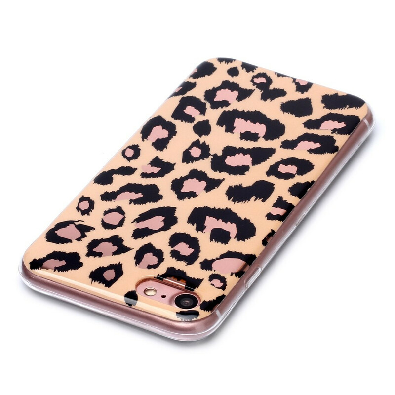 Funda de mármol estilo leopardo para iPhone 8 / 7