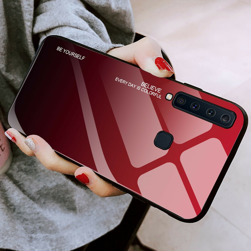 Funda de cristal templado Samsung Galaxy A9 Sé tú mismo Funda de cristal templado Samsung Galaxy A9 Sé tú mismo