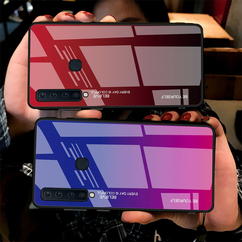 Funda de cristal templado Samsung Galaxy A9 Sé tú mismo Funda de cristal templado Samsung Galaxy A9 Sé tú mismo