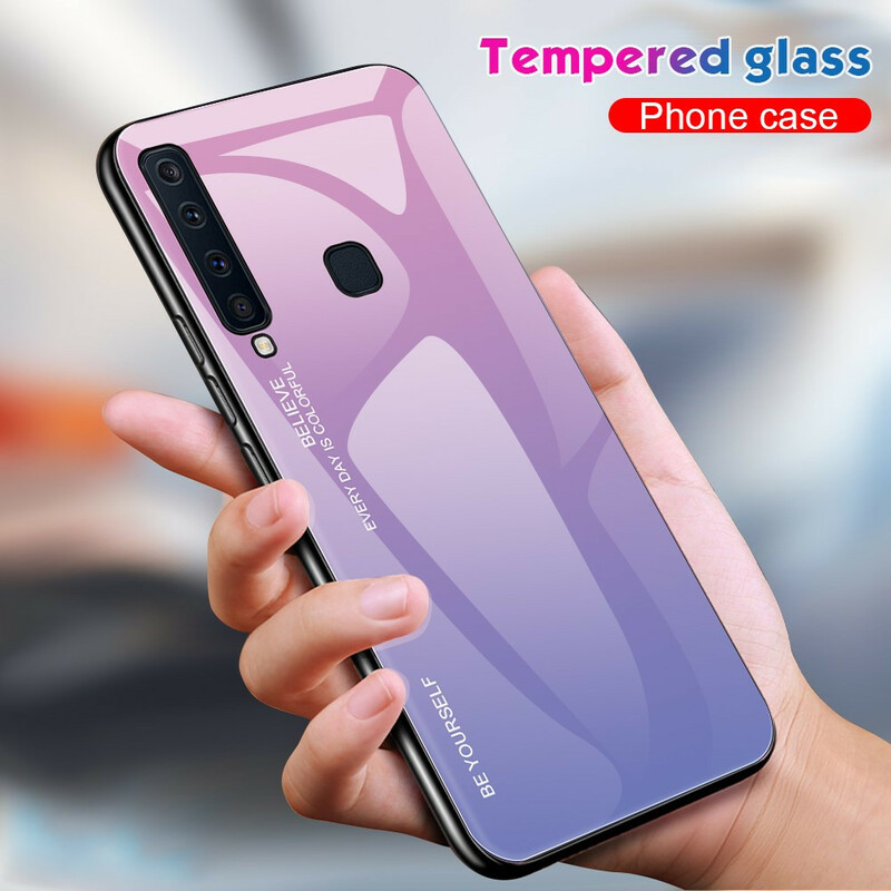 Funda de cristal templado Samsung Galaxy A9 Sé tú mismo