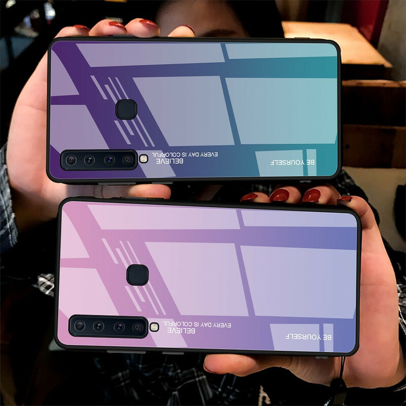 Funda de cristal templado Samsung Galaxy A9 Sé tú mismo