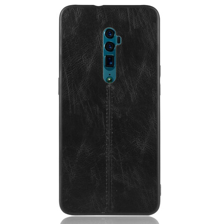 Funda de cuero estilo Oppo Reno 10x Zoom cosida