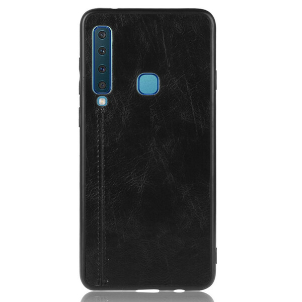 Funda Samsung Galaxy A9 de costura efecto cuero