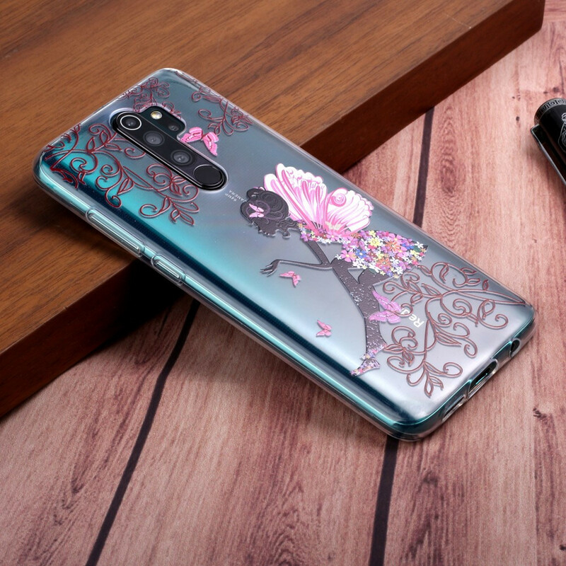 Xiaomi Redmi Note 8 Pro Funda Flower Fairy
