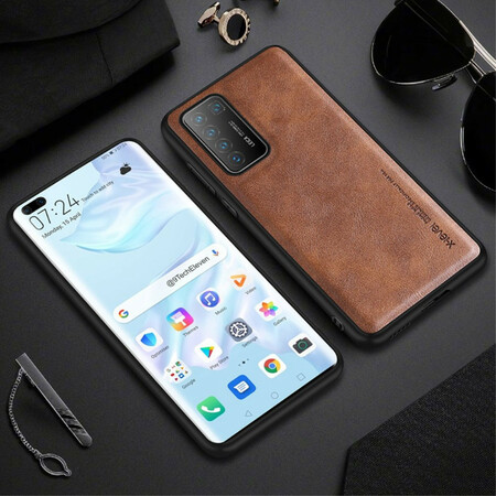 Funda de cuero vintage para el Huawei P40 Pro