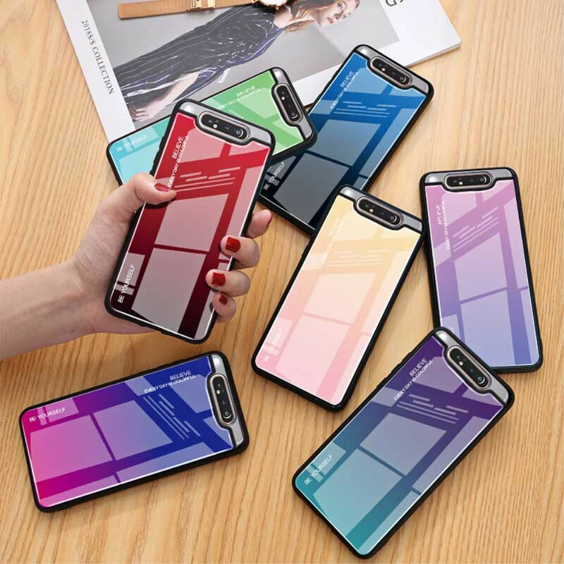 Funda de cristal templado Samsung Galaxy A80 Sé tú mismo