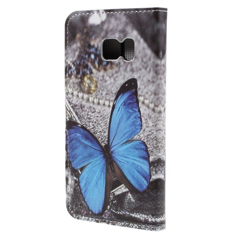 Funda de mariposa para Samsung Galaxy S7 Azul