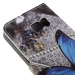 Funda de mariposa para Samsung Galaxy S7 Azul