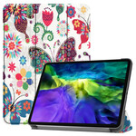 Smart Funda iPad Pro 11" (2020) Mariposas y Flores Retro