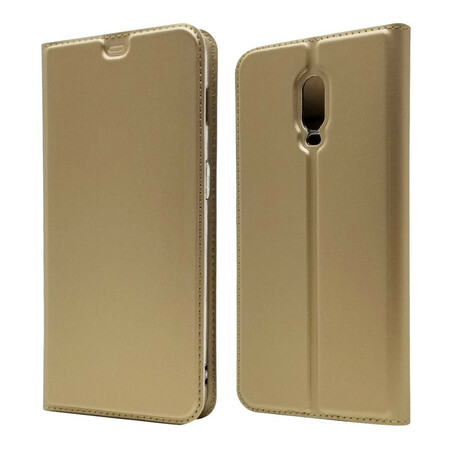 OnePlus 6T Leather Style Flip Cover First Class