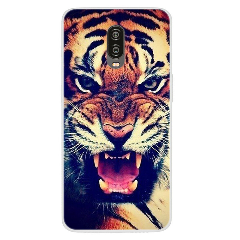 Funda de cara de tigre para el OnePlus 6T