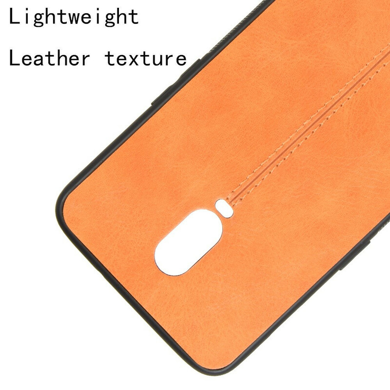 Funda de cuero estilo OnePlus 6T cosida