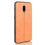 Funda de cuero estilo OnePlus 6T cosida