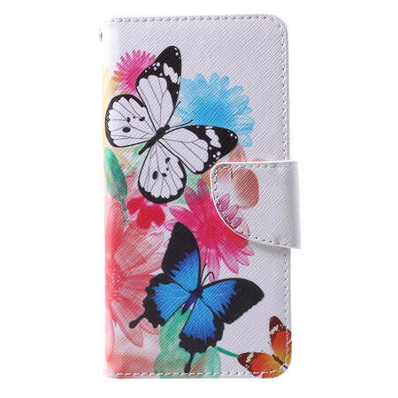 Funda Huawei P10 Pintada Mariposas y Flores