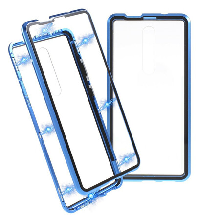 Funda Xiaomi Mi 9T / Mi 9T Pro Bordes de metal y cristal templado