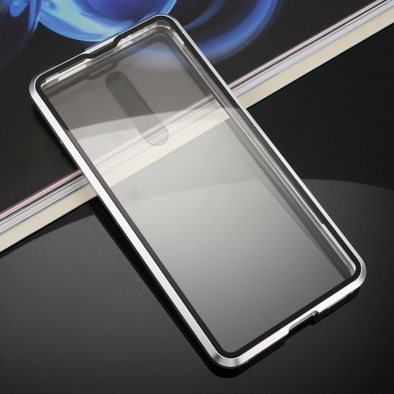 Funda Xiaomi Mi 9T / Mi 9T Pro Bordes de metal y cristal templado