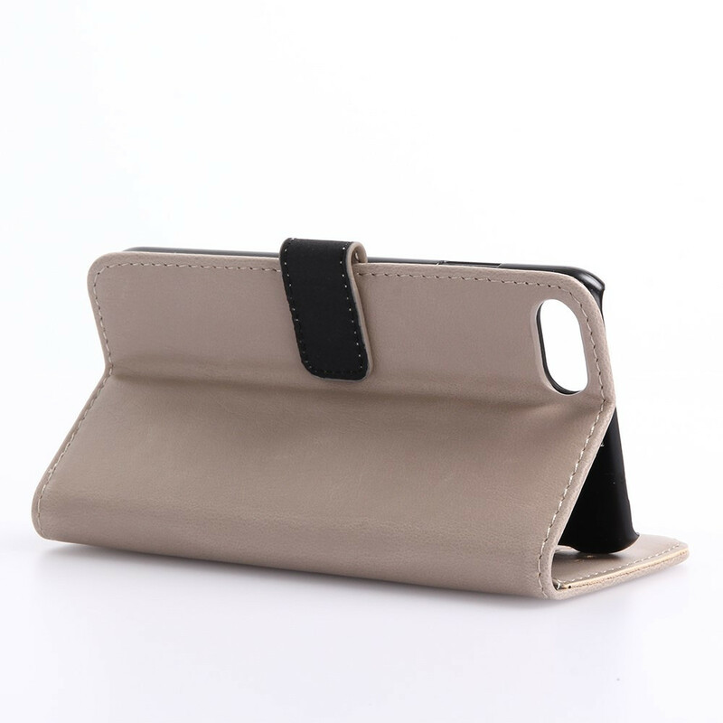 Funda para iPhone SE 2 / 8 / 7 Retro Efecto Cuero