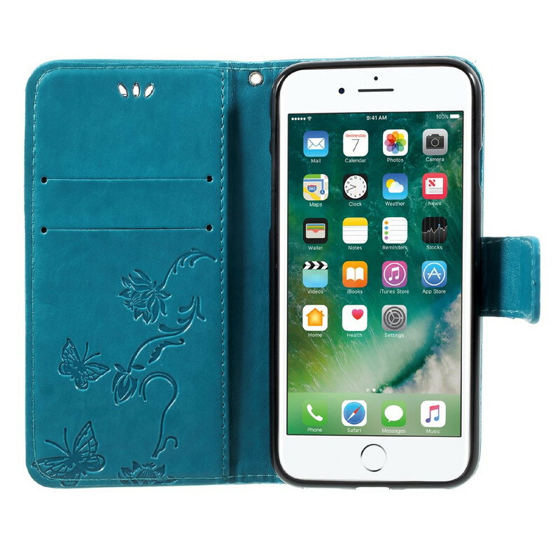 Funda con colgante floral para iPhone SE 2 / 8 / 7