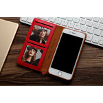 Flip Cover iPhone SE 2 / 8 / 7 Cuero Efecto Multitarjeta CMAI2