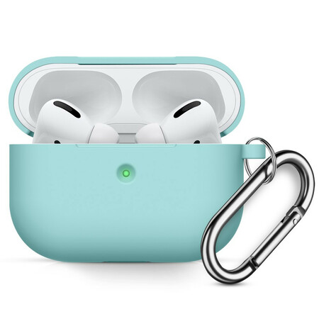 Estuche de silicona antigolpes para los AirPods Pro con mosquetón