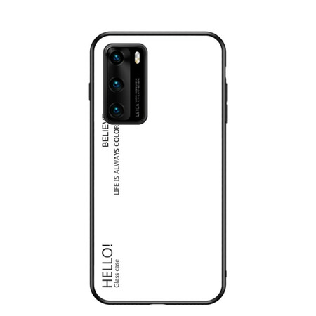 Funda Huawei P40 Hello Tempered Glass