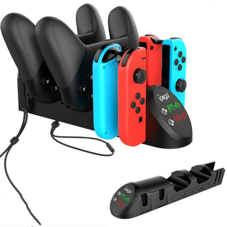 IPEGA Soporte de estación de carga 6 en 1 para Nintendo Switch