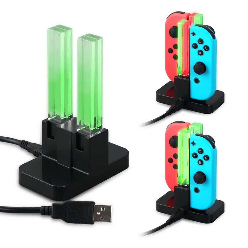 Soporte de carga DOBE con LED para Nintendo Switch