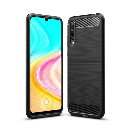Honor 20 Lite / Honor 20e Funda de fibra de carbono cepillada
