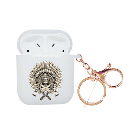 Estuche para los AirPods NXE Skull & Crossbones con mosquetón