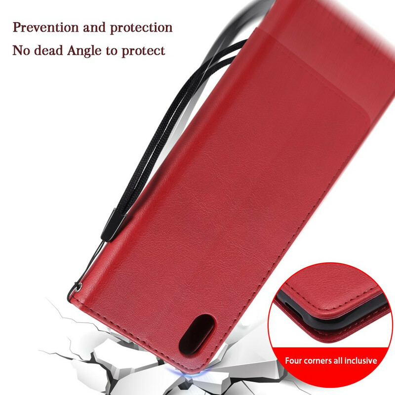 Funda Huawei Y5 2019 / Honor 8S Colgante con efecto de cuero Funda Huawei Y5 2019 / Honor 8S Colgante con efecto de cuero