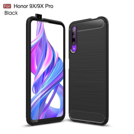 Funda de fibra de carbono cepillada para el Honor 9X Pro