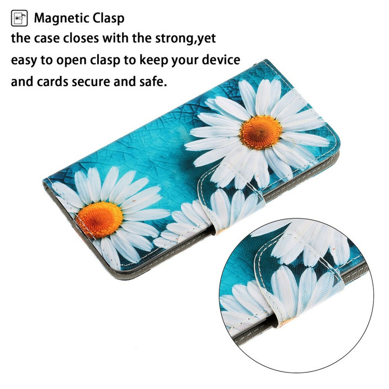 Funda con colgante de margarita para el Xiaomi Redmi Note 9 Pro