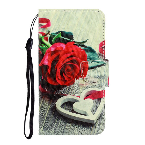 Funda con colgante romántica para el Xiaomi Redmi Note 9 Pro rosa